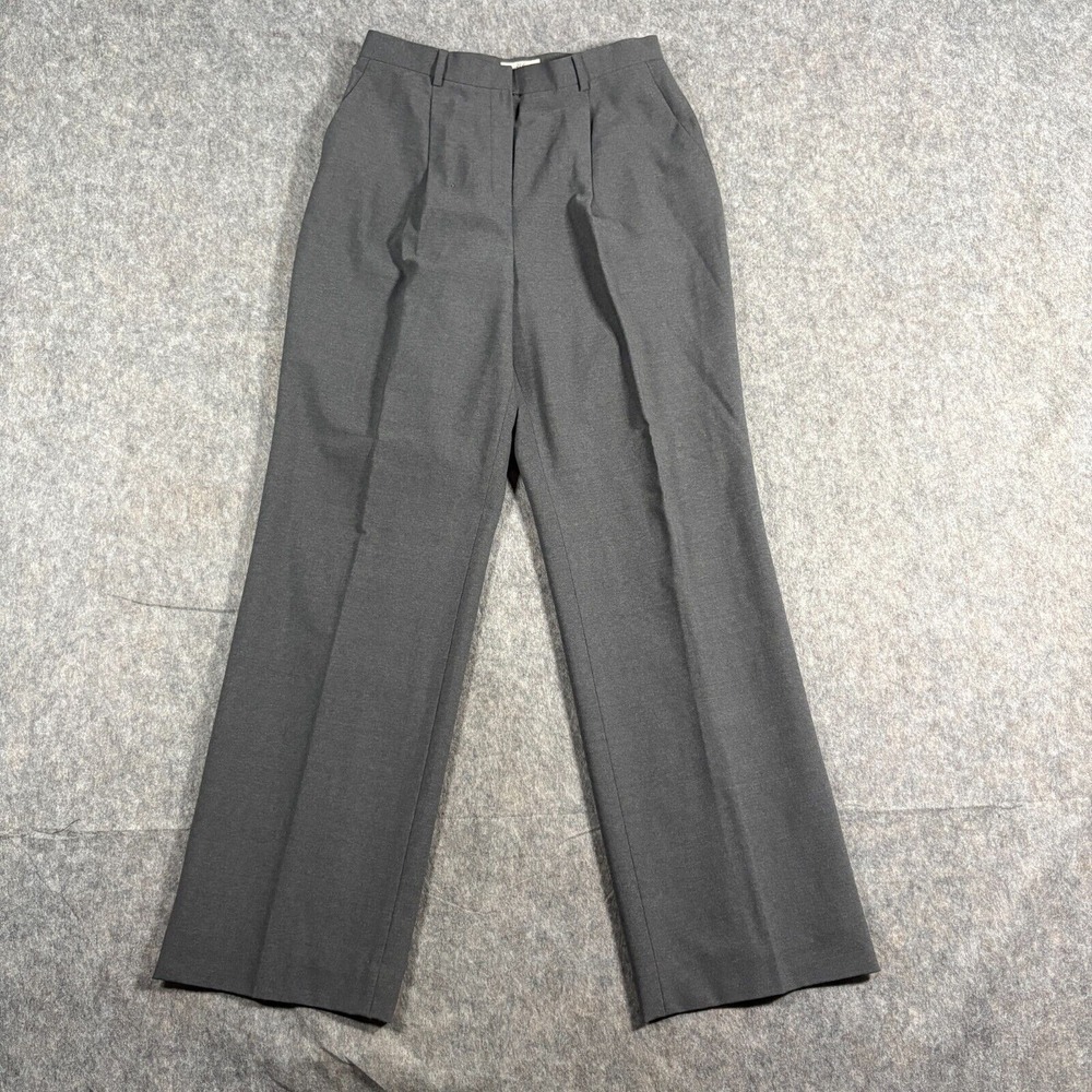 Brooks Brothers 346 Men's Dress Pants Size 10 Grey Pleated Cuffed Stretch Slacks - Picture 1 of 6